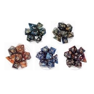  Set De 7 Types De D�s Dans Une Boite - Magma (couleur Selon Le Stock)