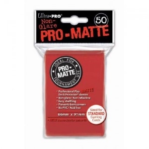  Sleeves Ultra Pro - Pro Matte Rouge (par 50)