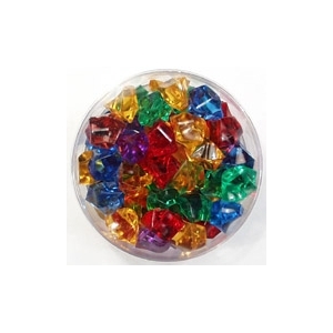  Assortiment De Gemmes De Couleurs Et Transparentes (boite De 50)
