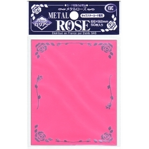 Normal Size Metal Rose - Pink (par 50)