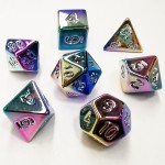 Ds  16mm - Role Playing Dice Set - Acrylic Rainbow