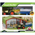 Coffret STARLUX Tracteur CLAAS avec remorque + Laiterie