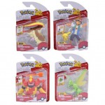 Figurine Pokemon LOT de 4 - Battle Figurine SET - SERIE 13 (Inscateur / Maganon / Sacha + Pikachu /Roucarnage )