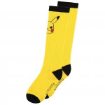 Mode Pokemon Paire de Chaussettes HAUTES - PIKACHU - TAILLE 39/42