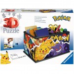 Puzzle Pokemon Ravensburger - Puzzles 3D - 216 Pieces - Boite de rangements - POKEMON PRINCIPAUX