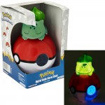 Figurine Pokemon REVEIL  LUMINEUSE - BULBIZARRE + POKEBALL 15 CM