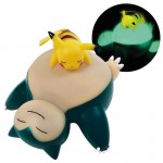 Figurine Pokemon FIGURINE LUMINEUSE - RONFLEX ET PIKACHU ENDORMI 25 CM