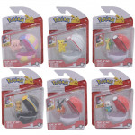 Figurine Pokemon LOT de 6 - Clip N'Go - SERIE 12 (Pikachu, Evoli, Mélofée, Moustillon, Gruikui, Vipélierre)