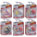 Figurine Pokemon LOT de 6 - Clip N'Go - SERIE 12 (Pikachu, Evoli, Mlofe, Moustillon, Gruikui, Viplierre)