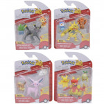 Figurine Pokemon LOT de 4 - Battle Figurine SET - SERIE 15 (Noctali, Mystherbe, Ouisticram, Tiplouf, Elektek, Goupix, Evoli, Mentali, Frissonille, Pikachu, Magmar, Tortipouss)