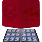 Portfolio Pokemon Premium Pro-Binder SIMILICUIR ROUGE - DRACAUFEU