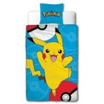 Mode Pokemon PARURE DE LIT EN MICROFIBRE PIKACHU (140x200cm + 63x63cm)