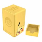 Deck Box Pokemon Alcove Flip Box SIMILICUIR - Pikachu - JAUNE