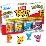 Figurine Pokemon FUNKO POP - Blister 4 MINI Figurines Bitty POP! Pokmon  Salamche + Mystre