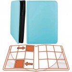Portfolio  ALBUM DELUXE ZIP - TURQUOISE - 20 pages de 9 cases (360 cartes recto-verso) TURQUOISE