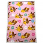 Plaid Pokemon PIKACHU & EVOLI - ROSE (150 x100 cm)