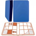 Portfolio  ALBUM DELUXE ZIP - BLEU - 20 pages de 9 cases (360 cartes recto-verso) TURQUOISE