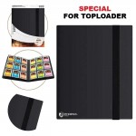 Portfolio  POUR TOPLOADERS - ALBUM FLEX - NOIR - 12 pages de 9 cases (216 cartes recto-verso) - POUR TOPLOADERS