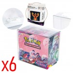 Boite de Rangement  Protection SOUPLE - CRYSTAL BOX PROTECTION 99% UVR pour Boite de Boosters Pokemon (x6)