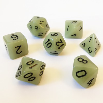 Ds 16mm - Role Playing Dice Set - Brille dans la Nuit Gris