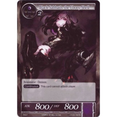 Cartes à l'unité Black Sabbath, the Ebony Shell - Résonateur