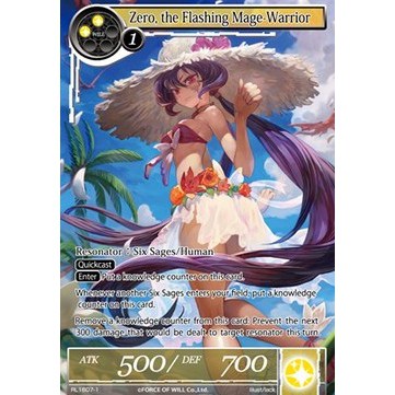 Cartes à l'unité Zero, the Flashing Mage-warrior - Résonateur
