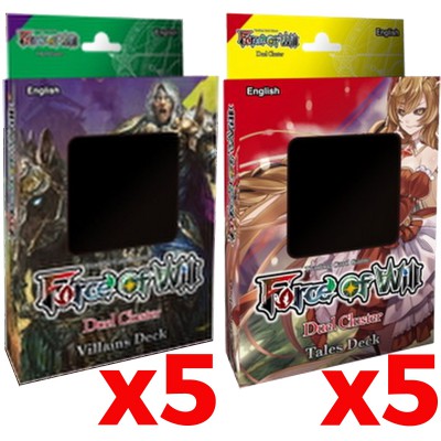 Deck D1 - Cluster Duel 1 - Conditionn par 10 Decks = 5 x Tales Deck / 5 x Villains Deck en Anglais