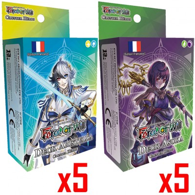 Deck H1 - Cluster Héros - Conditionné par 10 Decks = 5 x Aristella  / 5 x Asuka en Francais