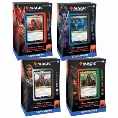 Deck Commander Lgendes : la Bataille de la Porte de Baldur - Lot de 4 diffrents
