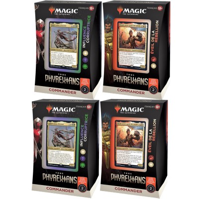 Deck Tous Phyrexians - Commander - Lot de 4 (2 diffrents de chaque)
