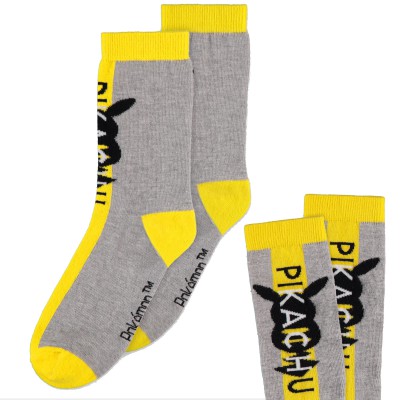 Mode Paire de Chaussettes BASSES - PIKACHU FANTAISIE - TAILLE 39/42