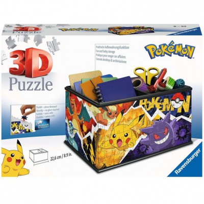 Puzzle Ravensburger - Puzzles 3D - 216 Pieces - Boite de rangements - POKEMON PRINCIPAUX