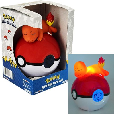 Figurine REVEIL  LUMINEUSE - SALAMECHE + POKEBALL 15 CM