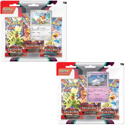 Blister de EV03 - Flammes Obsidiennes (2 tri-packs)