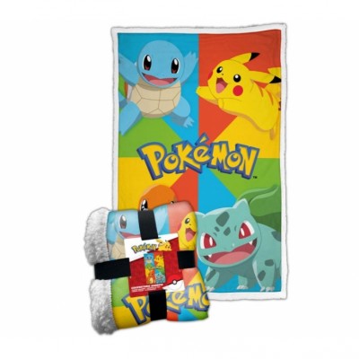Plaid POKEMON STARTER PRIMARY (150 x100 cm)