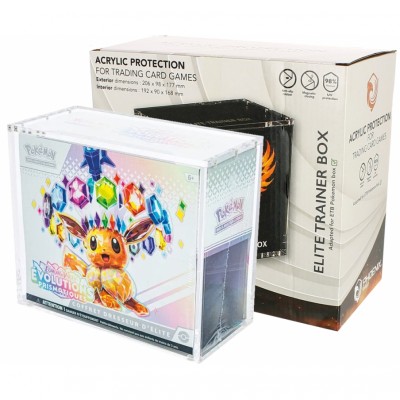 Boite de Rangement Protection Acrylique pour ETB POKEMON (Fermeture Magntique)
