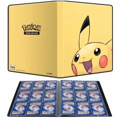Portfolio FULL PIKACHU JAUNE  - 10 pages de 9 cases (180 cartes recto-verso)