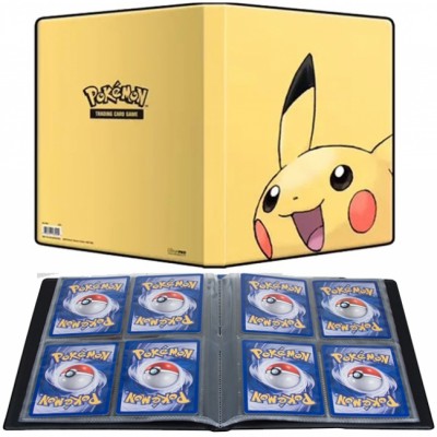 Portfolio FULL PIKACHU JAUNE - 10 pages de 4 cases (80 cartes recto-verso)