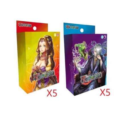 Deck E1 - Cluster Maléfique - Conditionné par 10 Decks = 5 x Matelda / 5 x Valgott en Francais