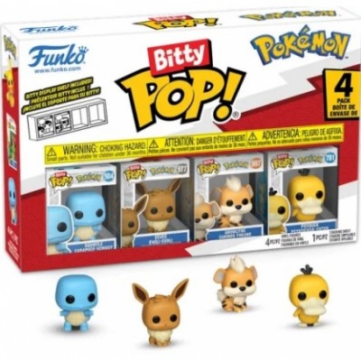 Figurine FUNKO POP - Blister 4 Mini Figurines Bitty POP! Pokmon  Carapuce + Mystre