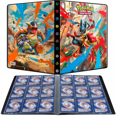 Portfolio Mega Evolution - Lucario & Kangaskhan - 10 pages de 9 cases (180 cartes recto-verso)