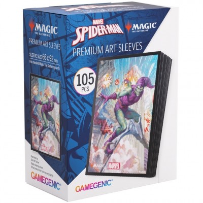 Sleeves Magic: The Gathering - Spider-Man Art SLEEVES (x105) - Green Goblin - 66x92mm