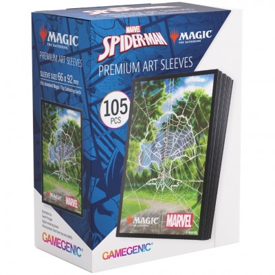 Sleeves Magic: The Gathering - Spider-Man Art SLEEVES (x105) - Forest - 66x92mm