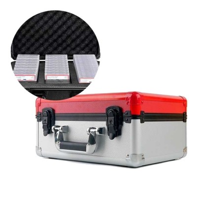 Valise de Rangement Valise Bicolore ROUGE / NOIRE - largeur 36cm - pour 42 Cartes grad�es