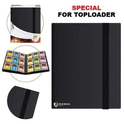 Portfolio POUR TOPLOADERS - ALBUM FLEX - NOIR - 12 pages de 9 cases (216 cartes recto-verso) - POUR TOPLOADERS