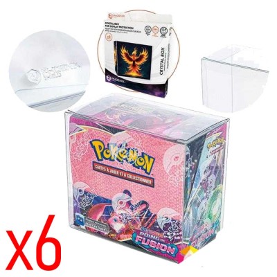 Boite de Rangement Protection SOUPLE - CRYSTAL BOX PROTECTION 99% UVR pour Boite de Boosters Pokemon (x6)