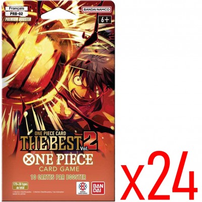 Carton de The Best 2 - OP02 - Boite de 20 Boosters Premium