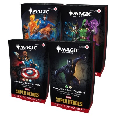Deck Marvel Super Heroes - 4 Decks Commander différents