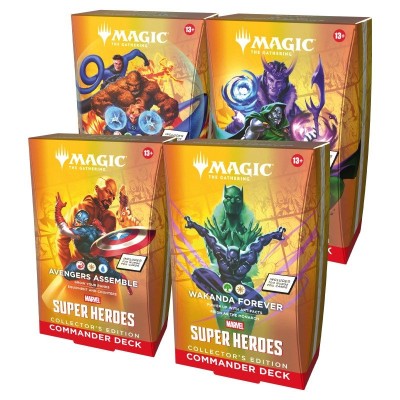 Deck Marvel Super Heroes - 4 Decks Commander différents EDITION COLLECTOR - EN ANGLAIS