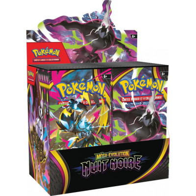 Boite de Display 36 Boosters - ME05 Méga-Évolution - Nuit Noire - Boites de 36 Boosters
